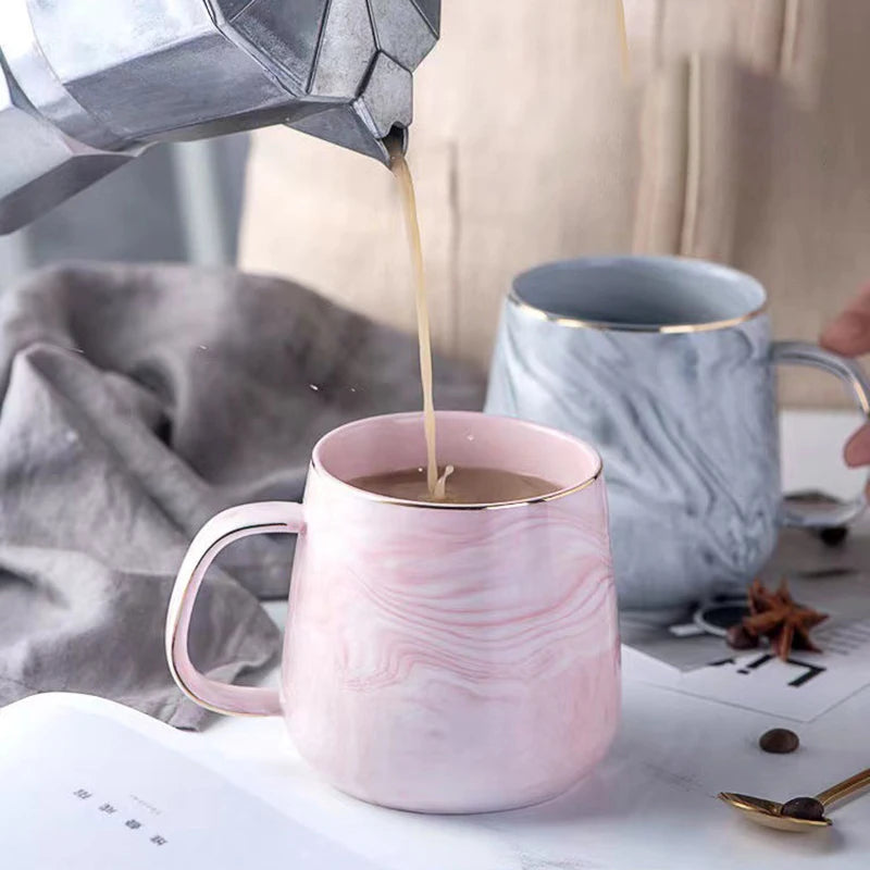 Marbled ceramic mug