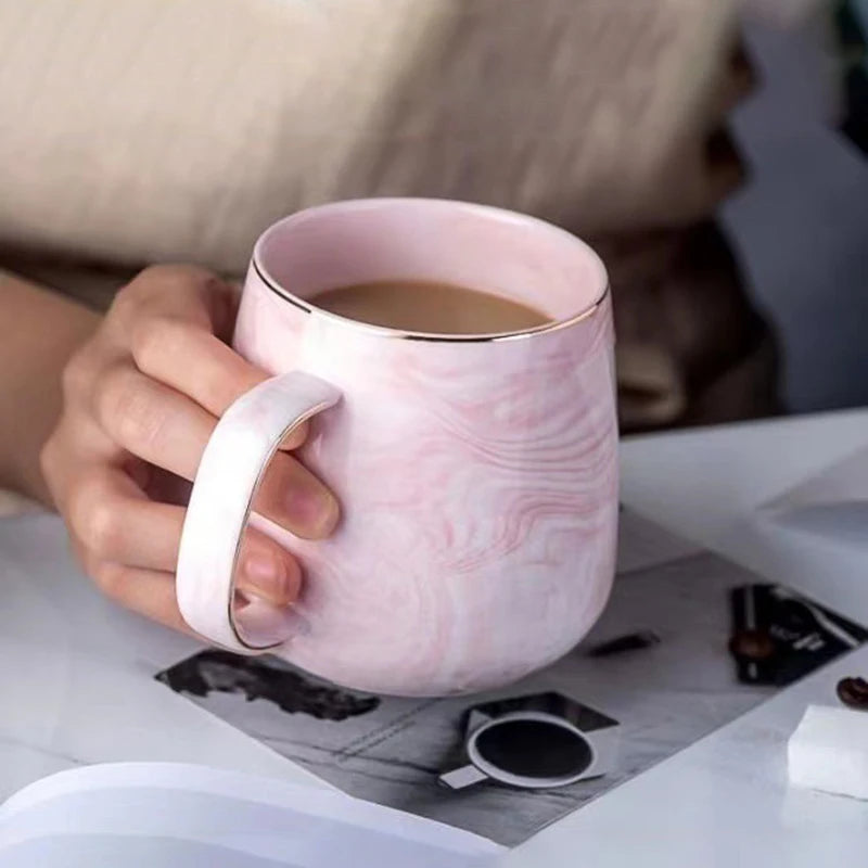 Marbled ceramic mug