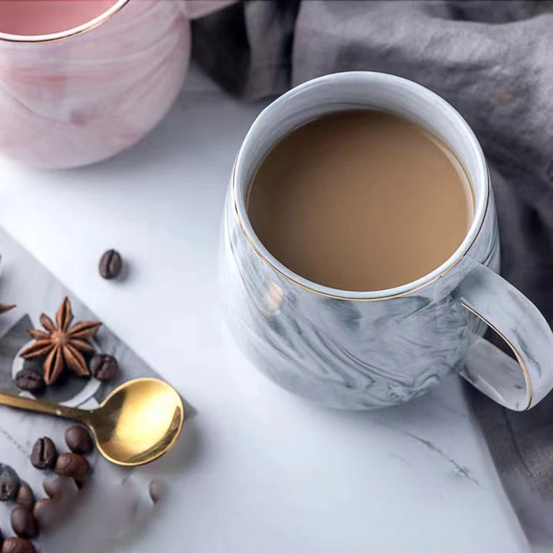 Marbled ceramic mug