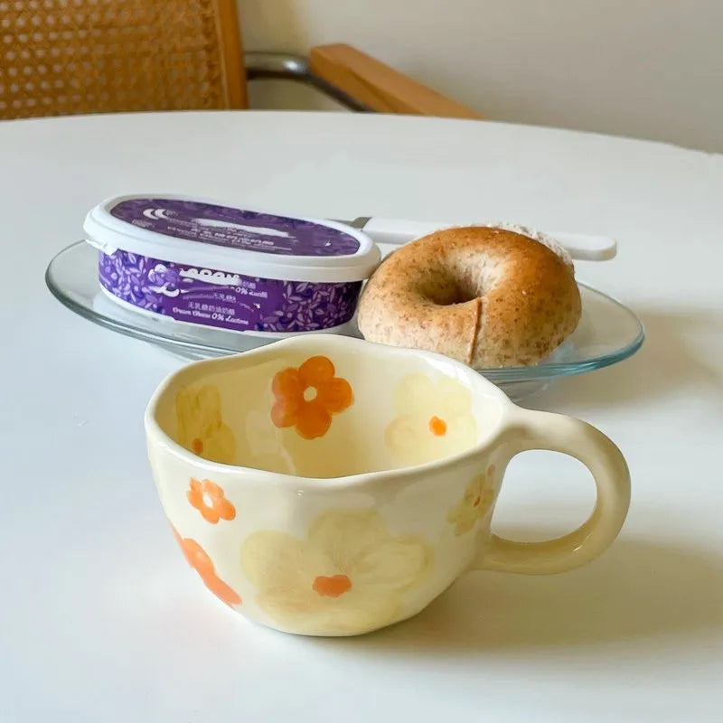 Ceramic mug Flowers