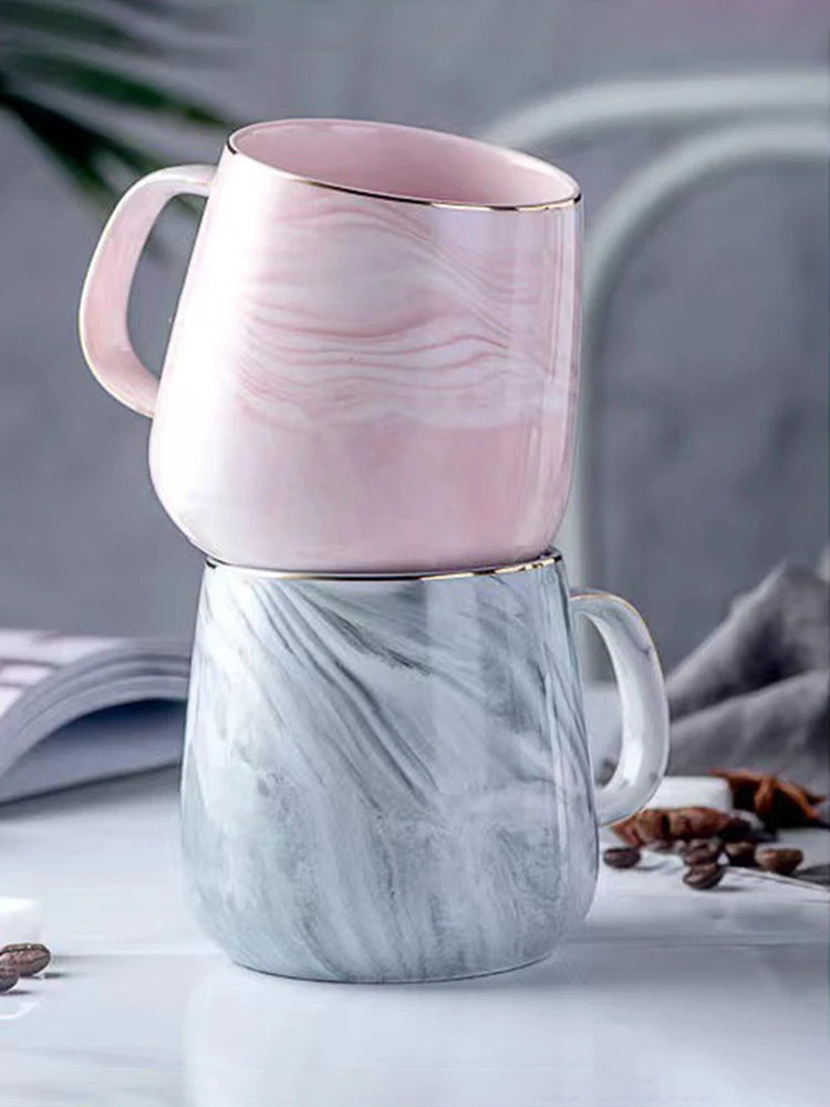 Marbled ceramic mug