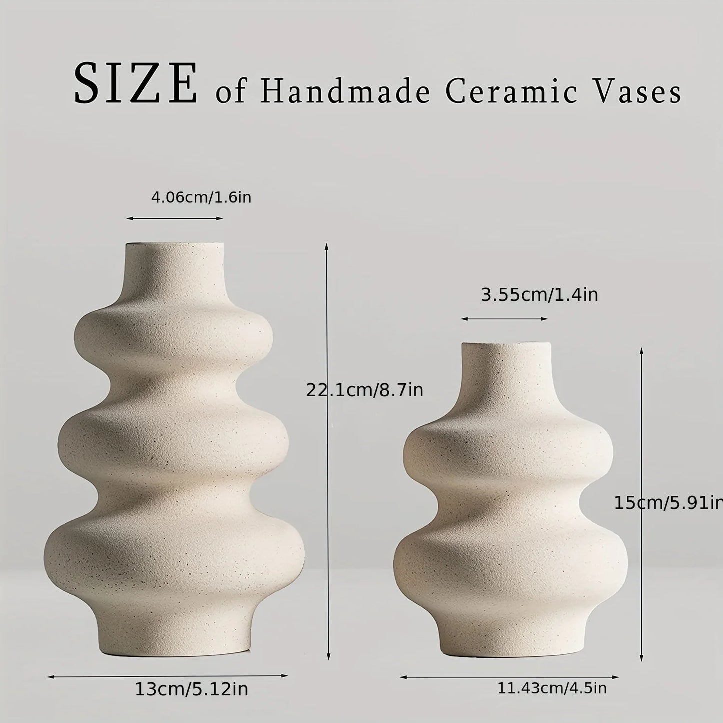 Trendy ceramic vase