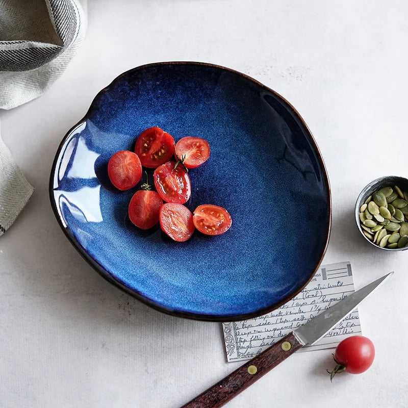 Assiette Bleu en Céramique